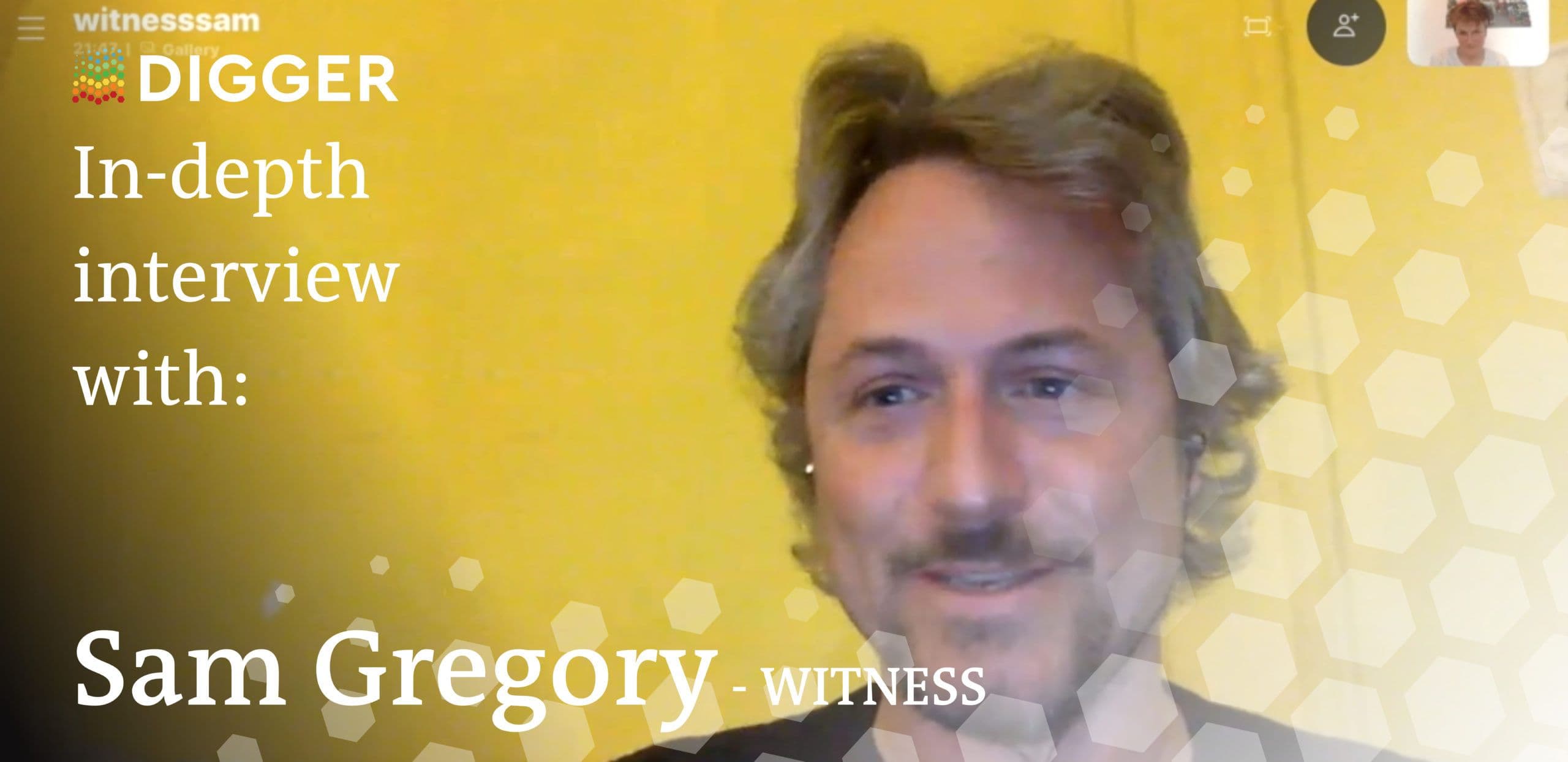 Picture shows Sam Gregory, Program Director of WITNESS.