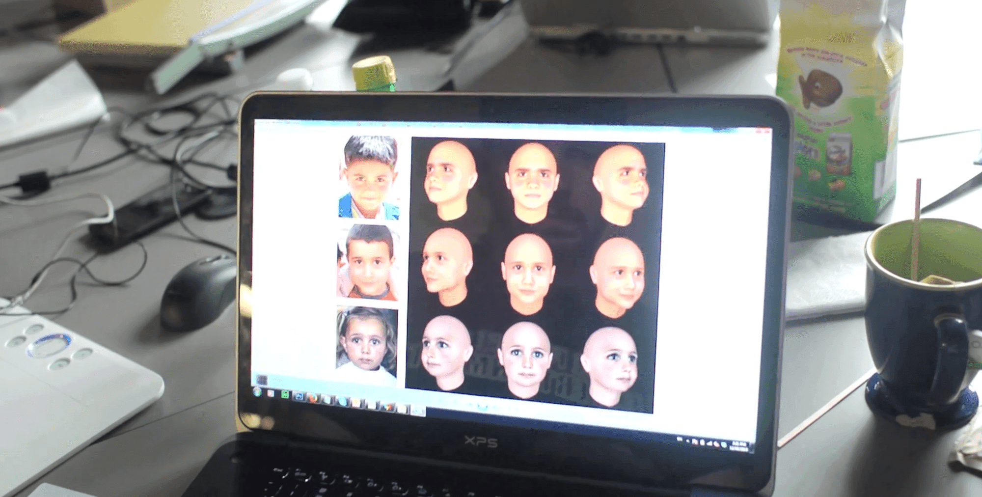Screenshot from the behind-the-scenes of Nonny de la Peñas VR-piece "Project Syria".